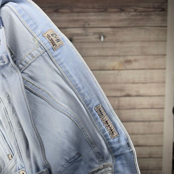 Citizens of Humanity Rocket High Rise Skinny Lightwash Distressed Denim Jeans - Picture 9 of 9